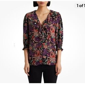 Lauren by Ralph Lauren floral blouse
